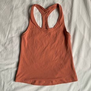 Lululemon Coral/Pink Racerback Tank (Race Length)